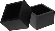 Ciieeo 2Pcs Multi Functional Wooden Sake Box Japanese Style Sake Cup Holder and Practical Wooden Container for Home Restaurants and