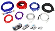 Rockville RDA0+4K 0+4 Gauge Dual Amplifier Installation Multiple-Amp Wire Kit