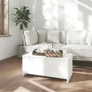 Coffee Table White 90x50x41.5 cm Engineered Wood
