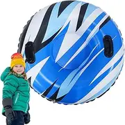 Wscwl Snow Tubes for Adults - Heavy Duty Snow Tube Inflatable Snowboard Snow Sleds - Anti-Freeze Thickened Bottom Sledding Tuber Winter Outdoor Sports Toys, Snow Toys for Girls Boys