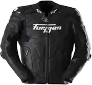 Furygan Raptor Evo 3 Motorcycle Leather Jacket, black-white, Size M for Men Black White