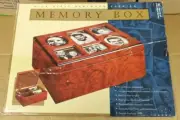 IDC high gloss burlwood varnish 4x6 picture photograph memory box New in Box