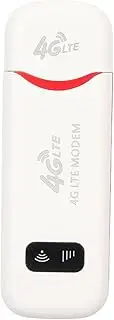 4G LTE USB WiFi Modem Dongle with SIM Card Slot, Mobile Wireless Network Hotspot Router 300Mbps High Speed, 10 Users Sharing for Phone PC Laptop Tablet