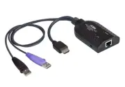 Aten KA7168USB HDMI Virtual Media KVM Adapter with Smart Card Support RJ-45