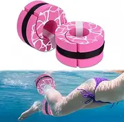 Hikeen Swim Aquatic Cuffs,High-Density EVA Water Aerobics Float Ring Fitness Pool Exercise Weights Set, Water Ankles Arms Belts with Detachable Adjustable Webbing for Swim Fitness Training
