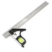 Precision Angle Square Measuring Tool Set - 12" Stainless Steel & Aluminum