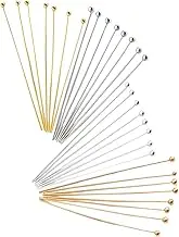 Perfeclan 200 Pieces Head Pins for Jewelry Making Jewelry Head Pins 16mm 20mm 25mm 30mm Craft Head Pins, 20mm