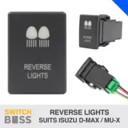 REVERSE LIGHTS - BLUE LED Push Switch Suit ISUZU D-MAX MU-X 3rd GEN Dash 12v (for: Isuzu)
