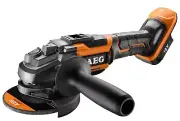 AEG BRUSHLESS ANGLE GRINDER BEWS18125BLC-0 18V 125mm 3-Position Side Handle,Skin