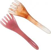 BAZEITFLOW 2Pcs Scalp Massage Comb Resin Comb for Hair Growth Head Massager with Smooth Teeth for Relaxation and Any Occasion