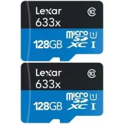 Lexar High-Performance 633x microSDHC/microSDXC UHS-I 128GB Memory Card 2...