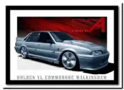 *FRAMED* CANVAS ART Holden Walkinshaw `walky' Vl commodore 24x16" -