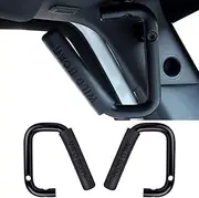 Carperipher Aluminum Alloy Front Grab Handles, 1 Pairs Hard Mount Car Front Handles Grab Bar Kit Compatible with Jeep Wrangler 2007-2019 JK 2/4 Door Roll Bar