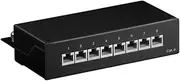 goobay 96105 CAT 6 Mini/Desktop Patch Panel, 8 Port