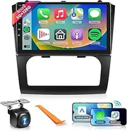 8 CORE 6G+128G Car Radio Stereo for Nissan Altima 2008-2012, Wireless CarPlay/Android Auto 9" 1280 * 720P IPS Touch Screen Android 13 GPS WiFi Bluetooth 32-Band DSP HD Camera(Auto A/C)