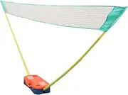 Badminton Set, Badmintons Sets for Backyards, 13.1ft Net Storage Base Kits with 2 Support Poles 1 Badmintoning Net, Easy Setup for Backyard Combo Complete Kits