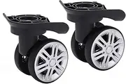 Lwuey Swivel Luggage Wheels Replacement, 360 Swivel Trolley Suitcase Spinner Repair Silent Wheel Left Right Dual Roller Bearing Caster Replacing Repairing Set Travel Customs Box Case 1 Pair