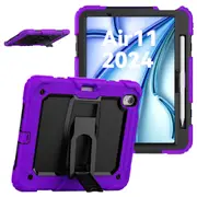 MCC Kids iPad Air 11" 2025 M3 Shockproof Case Cover Stand Apple 7th Gen 7 [Purple]