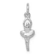 14K White Gold Ballerina Charm