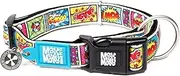 Comic Smart Id Collar | Comfortable | Odor Free Neoprene | Smart Id Tag | Lost Pet Protection Program | Extraordinary Dog Collar, L