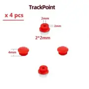 4pcs Dome Rubber Mouse Pointer TrackPoint Cap For Lenovo ThinkPad Laptop 2*2mm