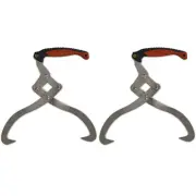 Log Tongs with TPR Handle Set of Two Heavy Duty Firewood Tools