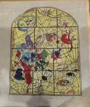 MARC CHAGALL “JOSEPH” Stain Glass Window Canvas