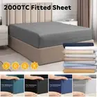 Hotel 2000TC Ultra Soft Bed Fitted Sheet Pillowcase Single/Double/Queen/King AU