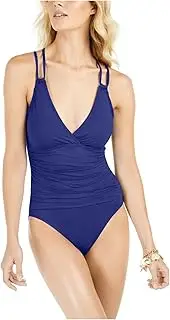 [La Blanca] Women's Island Goddess Underwire Double Strappy Back One Piece Swimsuit