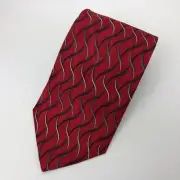 NWT Bill Blass 100% Silk Multicolor Geometric 58" x 3.75" Mens Neck Tie