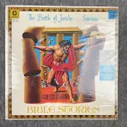 LEIF ERICKSON Bible Stories: Battle Of Jericho / Samson LP Cricket CR-203 SEALED