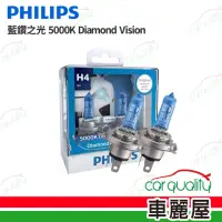 在飛比找momo購物網優惠-【Philips 飛利浦】頭燈 藍鑽之光 5000K H7(