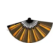 [Generic] Light Up Folding Hand Fan | LED Hand Fan for Dancing | Hot Weather Cooling Tools, Night Club Dancing Props for Carnival Birthday Party