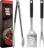Griddle Accessories Kit - Grilling Accessories, Stainless Steel Heavy 3PCS