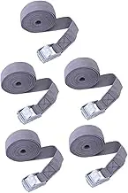 NUOBESTY 5pcs Cargo Straps Vehicle Luggage Ratchet Straps Trunk Ratchet Bundling Belt Auto Bundling Belt Zinc Alloy