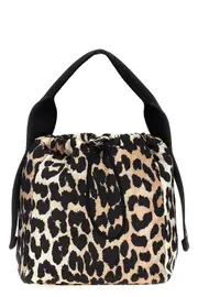 GANNI 'Leopard Tech Pouch' Handbag