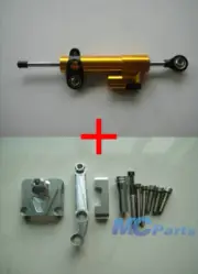 CNC Steering Damper Stabilizer Bracket For Kawasaki Ninja 250 250R EX250 08-12 F
