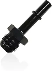 DXNQ Fuel Line Fitting, 6AN Male to 3/8" SAE Quick Disconnect Male Push On EFI Fuel Hose Line Fitting Adapter, Straight Aluminum Sealed EFI Push Lock Adaptor for Fuel Rail Hose (AN8-3/8)