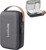 Luxtude Electronic Organizer Travel Case,Small Charger Organizer,Hard Case,Travel Tech Bag,Portable Electronics Bag,Travel Essentials for Accessories/Mouse/SD/Cash/Card/Pen,Hard Black,(LT-3-00253)