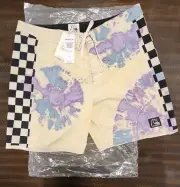 Quicksilver Original Arch Washed Mens Size 36 Swim Board Shorts NEW With Tags