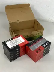 Box of 10 TDK A 90 Blank Sealed Cassette Tapes, Cassettes New