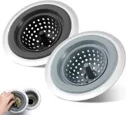 Silicone Sink Strainer, 2 Pcs Kitchen Sink Strainers, Kitchen Sink Plug Suitable