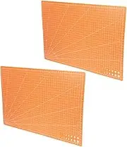 Angoily 2pcs Double-Sided Sewing Mat Quilting Cutting Board Craft Cutting Pad Double-Sided Modeling Mat Lightweight Easy-Clean
