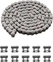 KAMIER 25H Drive Chain 126 Link for Razor MX350 MX400 ZR350 SX350 McGrath Dirt Rocket Bike Kids Electric Pocket Mod Mini Euro Bella Vapor Sweet Pea Scooter Motovox MBxXSe MotoTec MT-MB Mini Bike Parts