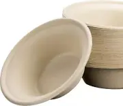 11.5 oz Eco-Friendly Disposable Bowls - 200 Count Wheat Straw, Leak-Proof Design