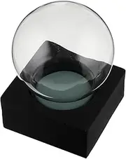 DIY Empty Glass Snow Globe Kit with Wooden Base Globe Jar for Home Decor Wedding Decoration for Creative Crafting