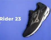 Mizuno Wave Rider 23 WAVEKNIT men's Running Shoe, Black/Dark Shadow