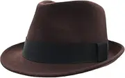 [Home Prefer] Wool Felt Winter Hat Short Brim Fedora Hat
