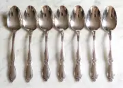 Oneida Community Stainless Chatelaine 6 inch Set of 7 Teaspoons