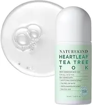 NATUREKIND Heartleaf Tea Tree Tok, Acne Treatment, Soothing Toner Serum, Centella Asiatica, Korean Facial Skincare for Pore Control, Calming, Nourishing. 50ml, 1.69 fl. oz.